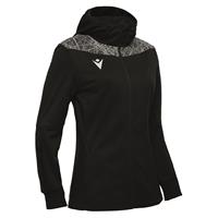 Aurora Full Zip Top Dame BLK/WHT XS Sporty fleecejakke