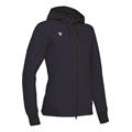 Lyre Full Zip Hooded Jacket W NAV 3XL Hettejakke i bomullsmiks til dame