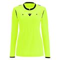 Stephanie Refeere LS shirt NEON YEL S Dommerdrakt til dame